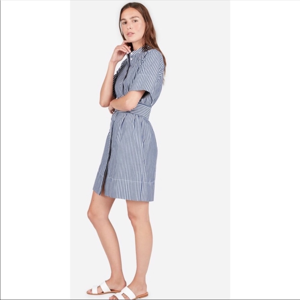 NEW Everlane • Striped Cotton Shirtdress
